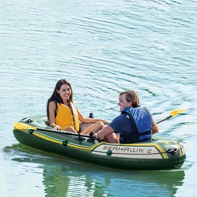 Dual-Person Inflatable Fishing Boat with Skeg-Rudder - Image 4