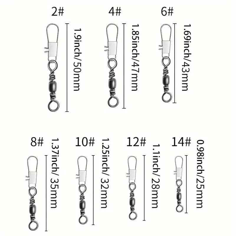 100pcs Fishing Snap Locks, B-Type Quick Connectors - Image 3