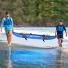 GOPLUS Inflatable Kayak Set, 2-person Kayak with Aluminium Oars