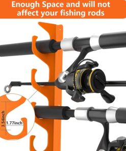 3pcs Fishing Rod Rack Orange