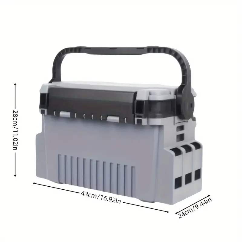 Plastic Portable Tackle Box, Large Capacity Lure Box - Image 4
