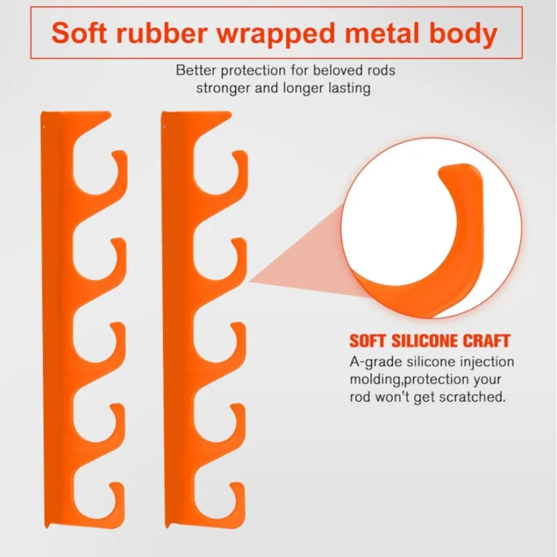 3pcs Fishing Rod Rack Orange - Image 2
