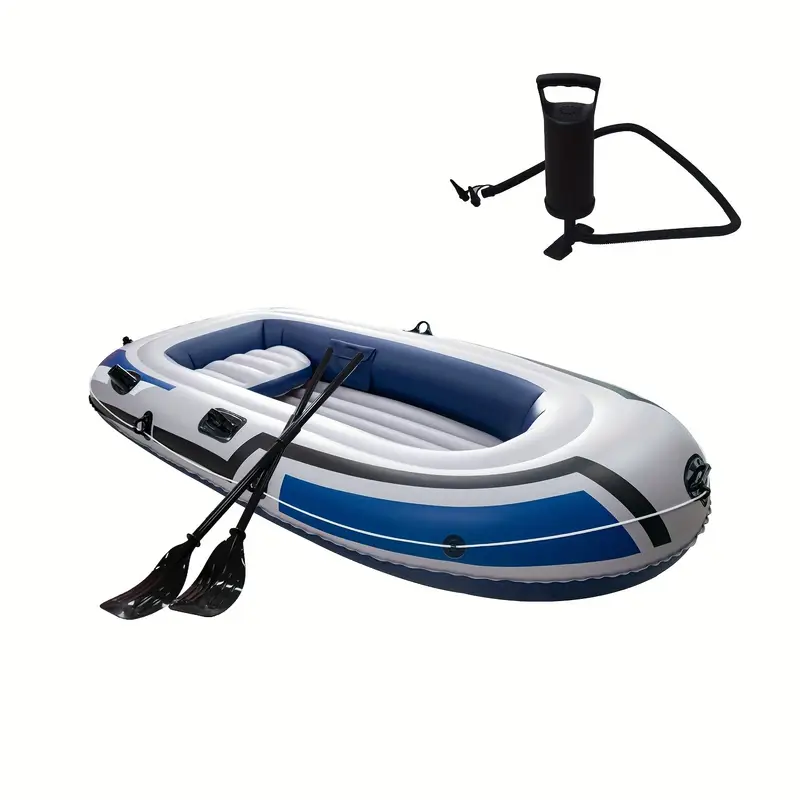 Inflatable Fishing Kayak with Deluxe Oars and High-Output Pump - Image 3