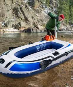 Inflatable Fishing Kayak with Paddle and Pump Set