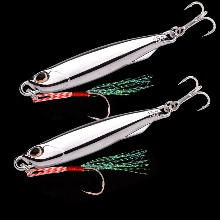 15g Plating Silvery Metal Sea Fishing Bait - Image 4