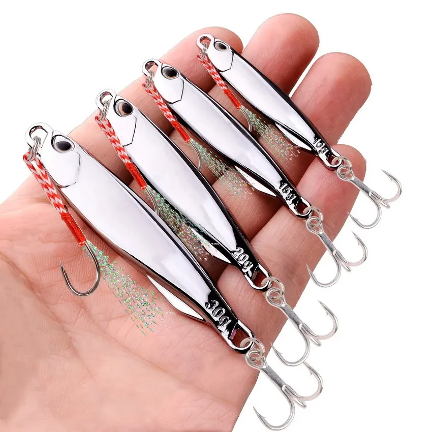 15g Plating Silvery Metal Sea Fishing Bait